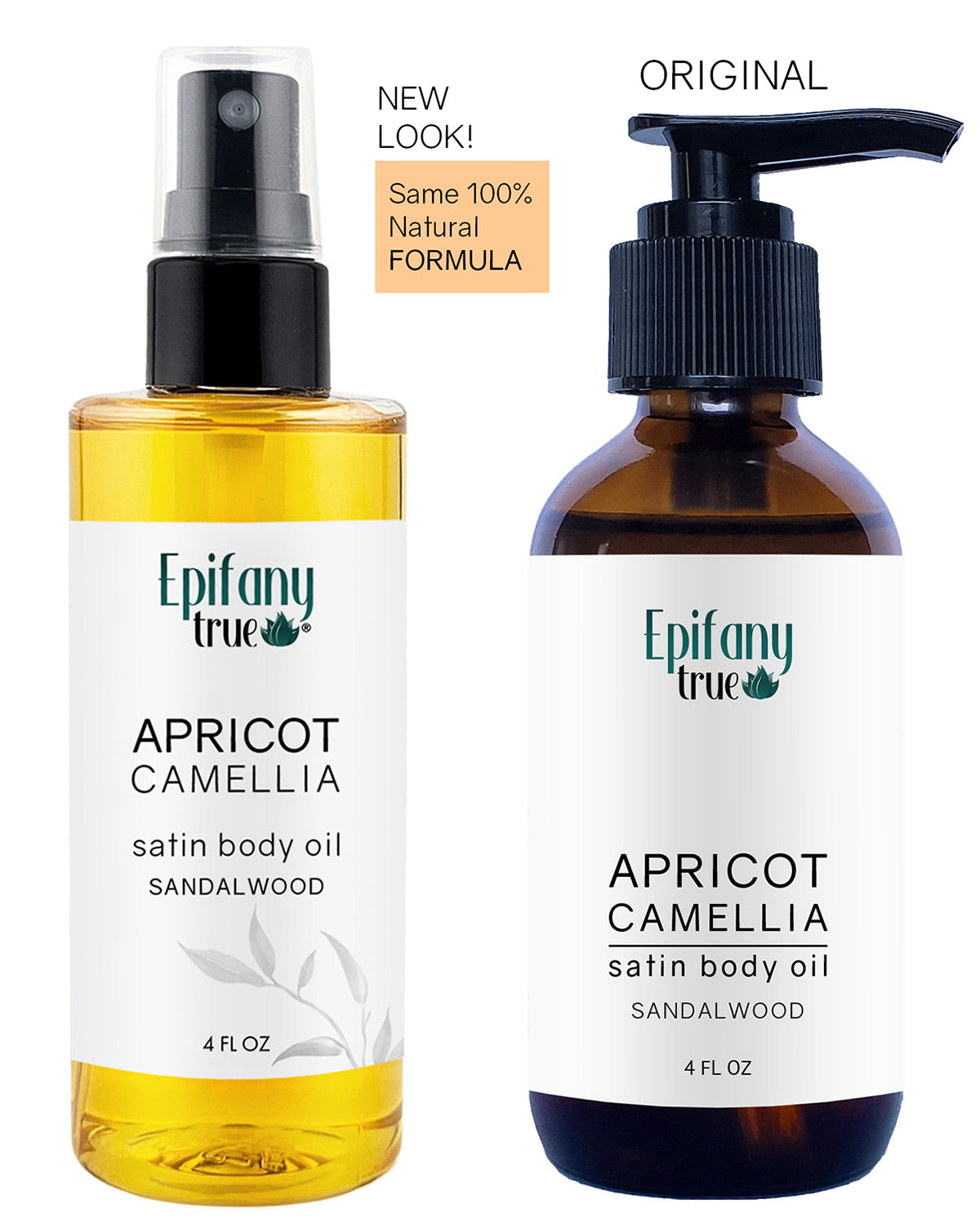 Apricot & Camellia Satin Body Oil 4oz