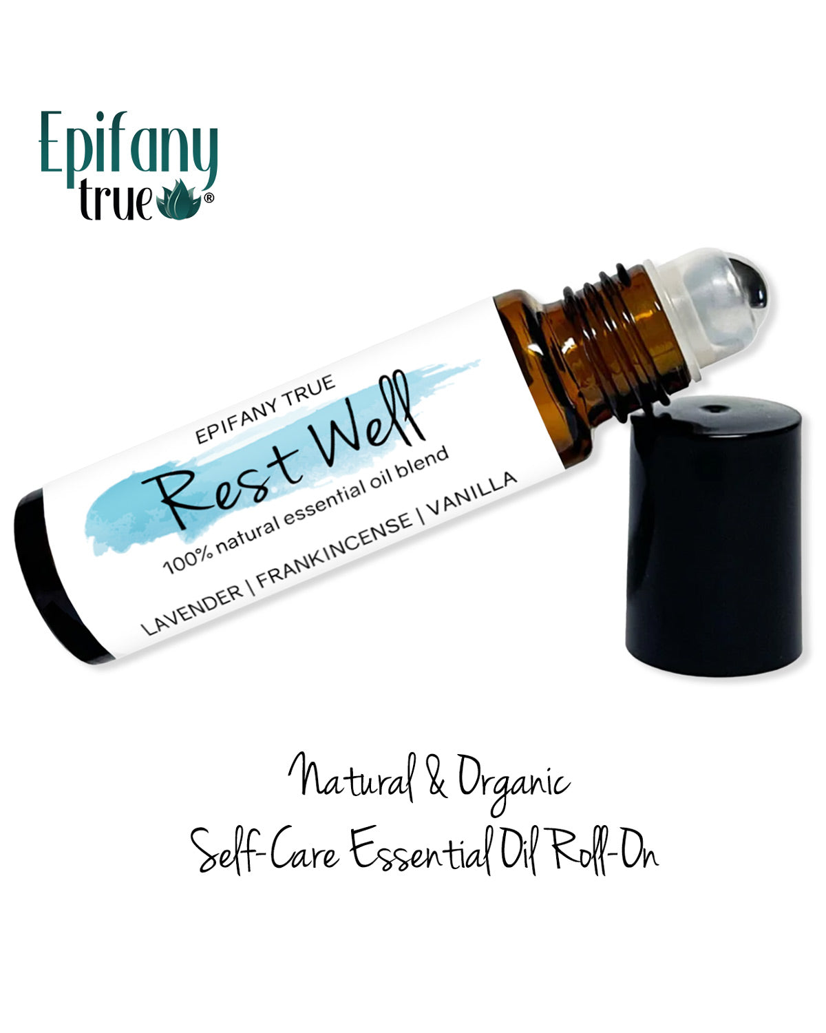 100% Natural Healing Calendula Salve 2oz and Rest Well Essential Oil Roll-on 0.33oz 3-Piece Gift Set