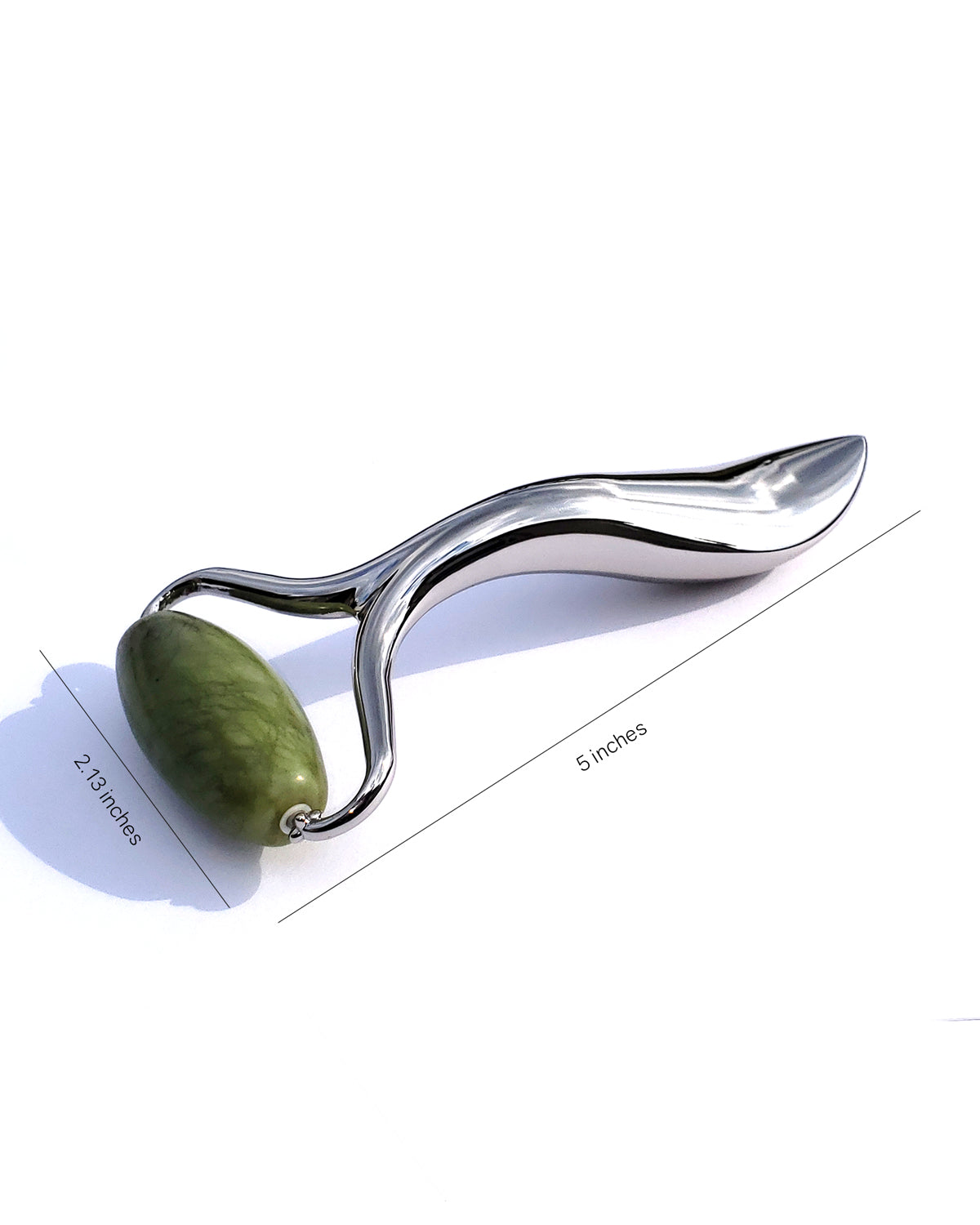Epifany True Natural Green Jade Face and Body Massage Roller for women and men - dimensions