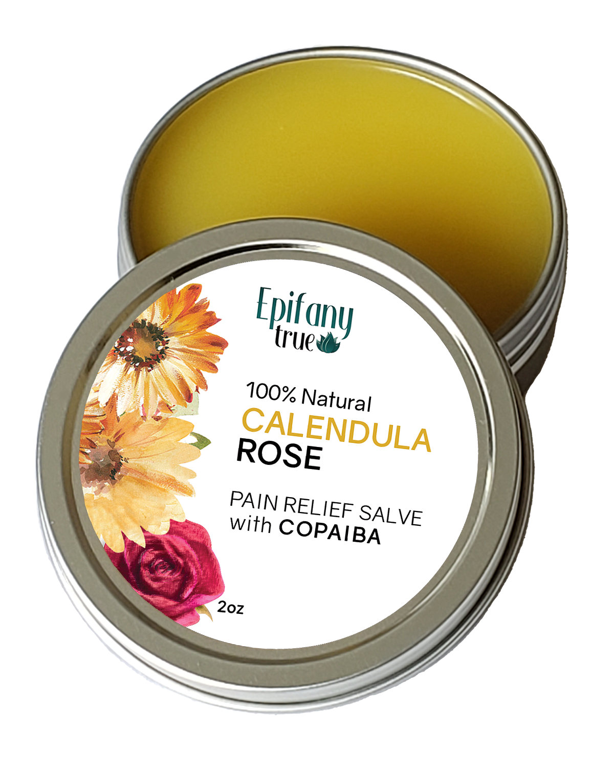 Calendula Oil 2oz and Calendula Rose Salve with Copaiba Bundle 2oz