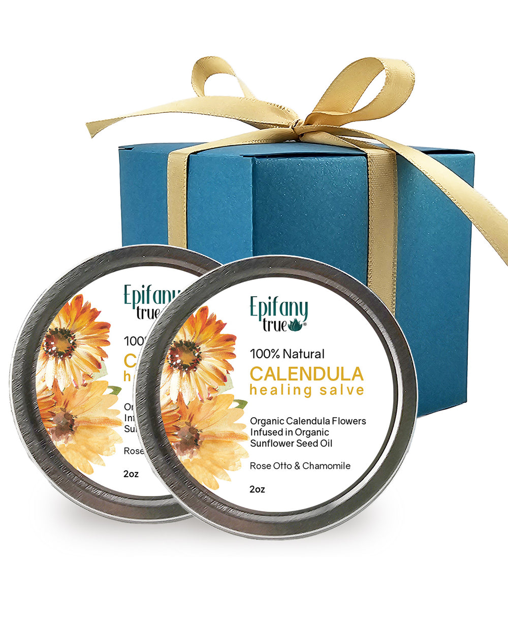 100% Natural Calendula Healing Salve 2oz 2-Pack