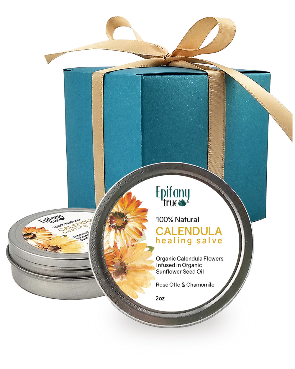 100% Natural Healing Calendula Salve 2oz 2-Pack