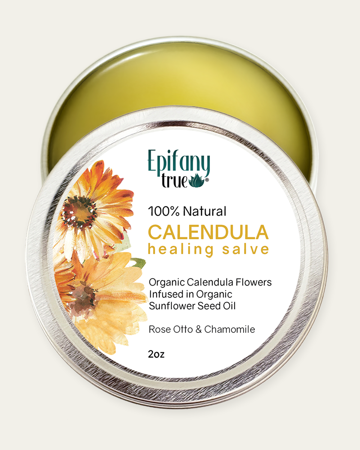 100% Natural Healing Calendula Salve 2oz