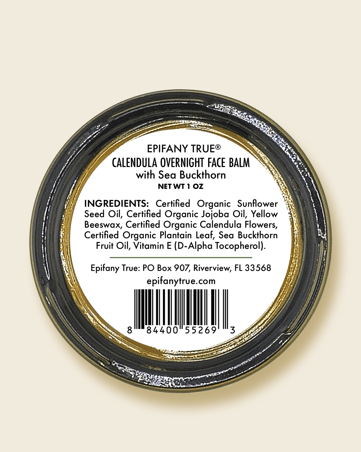 Calendula Overnight Face Balm with Sea Buckthorn 1 oz