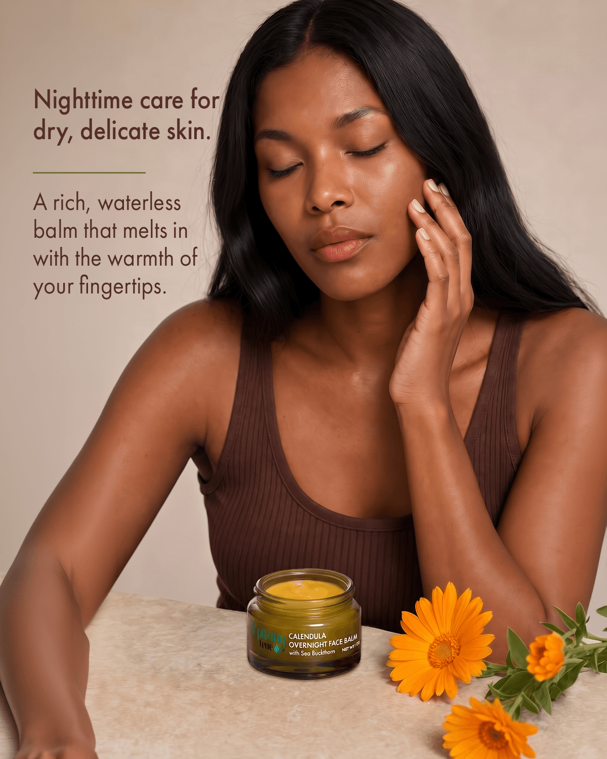 Calendula Overnight Face Balm with Sea Buckthorn 1 oz