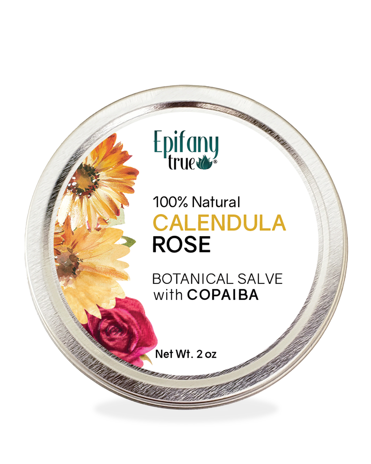 Calendula & Rose Pain Relief Salve with Copaiba 2oz