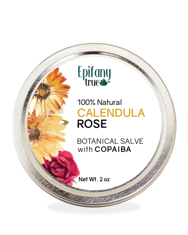 Calendula & Rose Pain Relief Salve with Copaiba 2oz