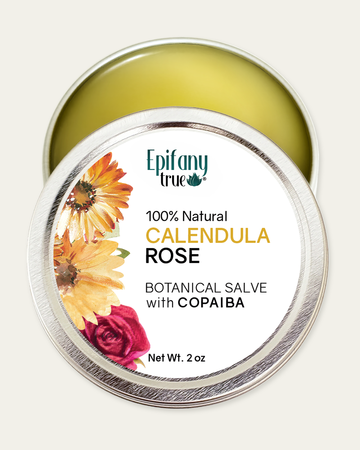 Calendula & Rose Pain Relief Salve with Copaiba 2oz