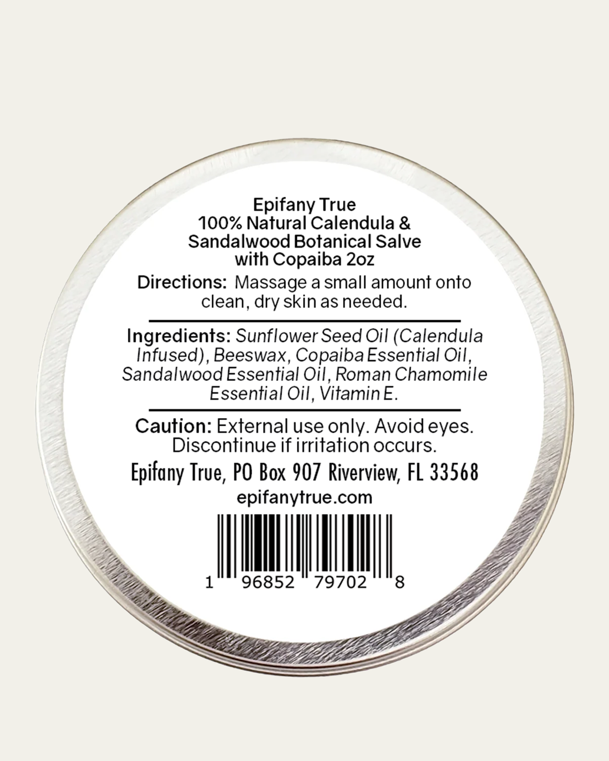 Calendula & Sandalwood Botanical Salve with Copaiba 2oz