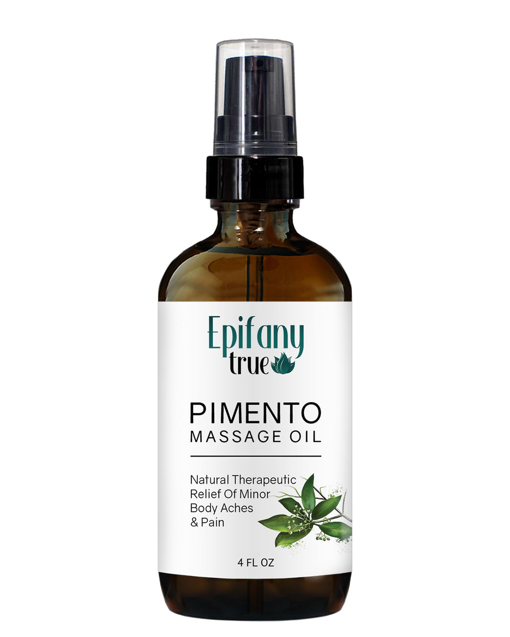 Epifany True Pimento Massage Oil 4oz Natural Therapeutic Pain remedy
