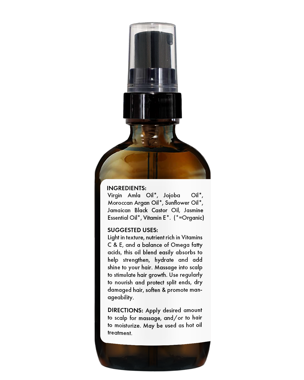 Amla Hair Treatment Oil with Moroccan Argan Oil – Strengthen & Moisturize, 4 fl oz
