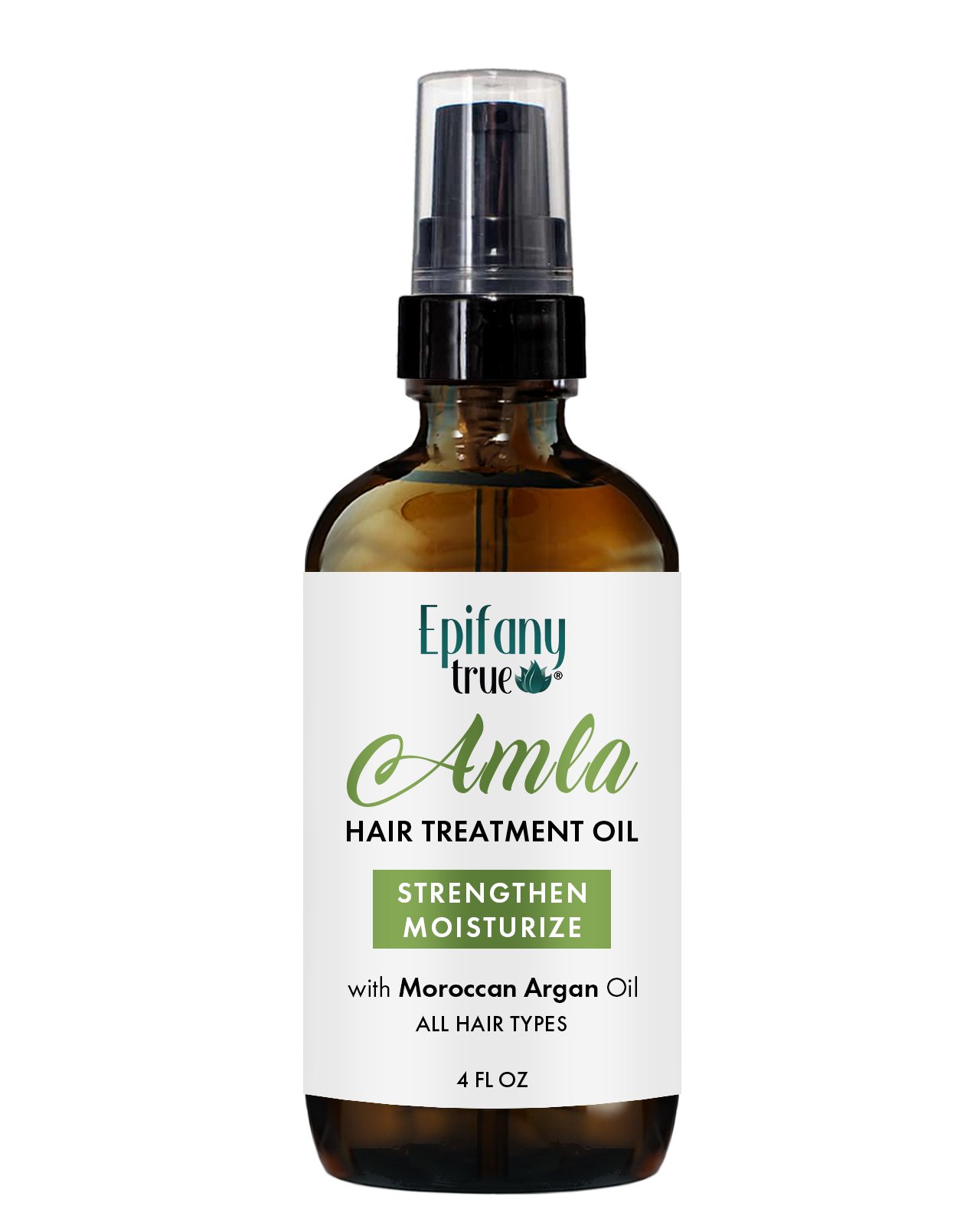 Amla Hair Treatment Oil with Moroccan Argan Oil – Strengthen & Moisturize, 4 fl oz