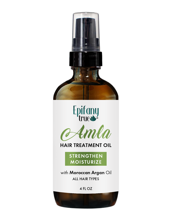 Amla Hair Treatment Oil with Moroccan Argan Oil – Strengthen & Moisturize, 4 fl oz