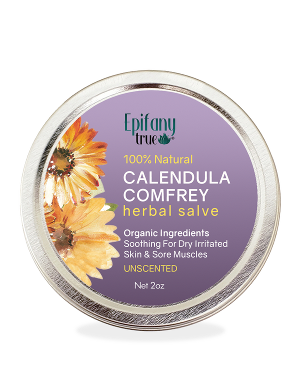 Calendula Comfrey Herbal Salve 2oz Fragrance-Free