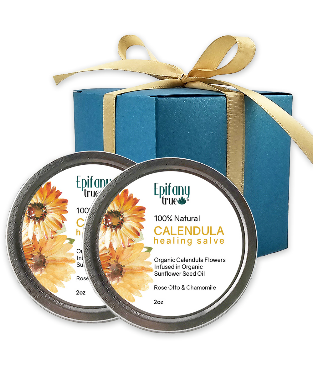 100% Natural Calendula Healing Salve 2oz 2-Pack