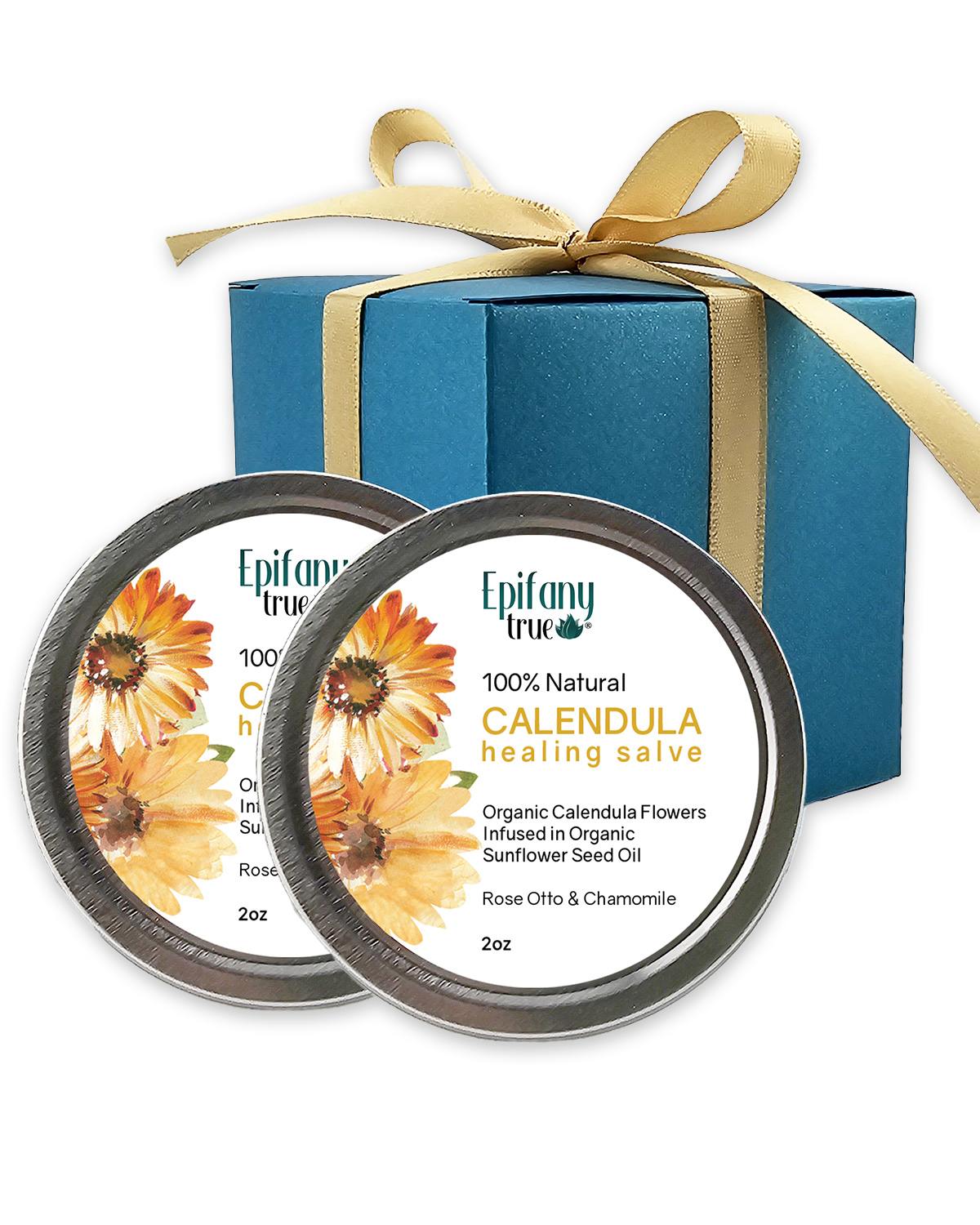 100% Natural Calendula Healing Salve 2oz 2-Pack