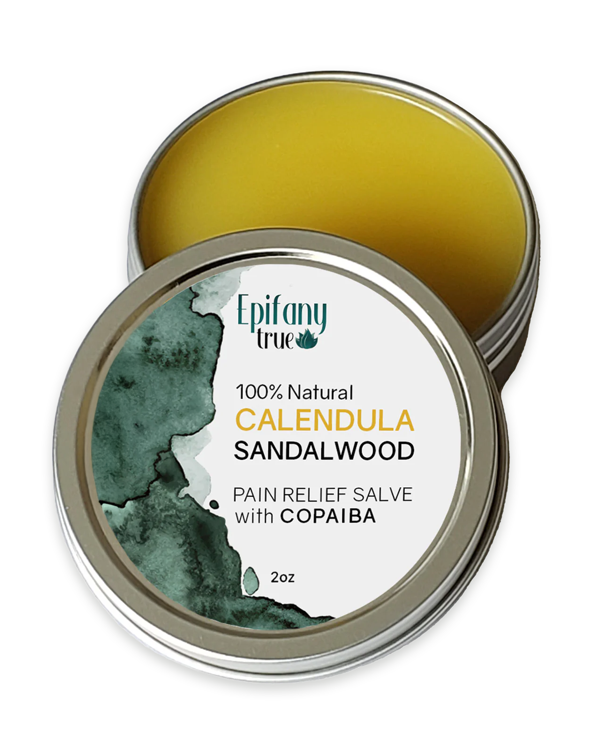 100% Natural Calendula & Sandalwood Pain Relief Salve with Copaiba 2oz