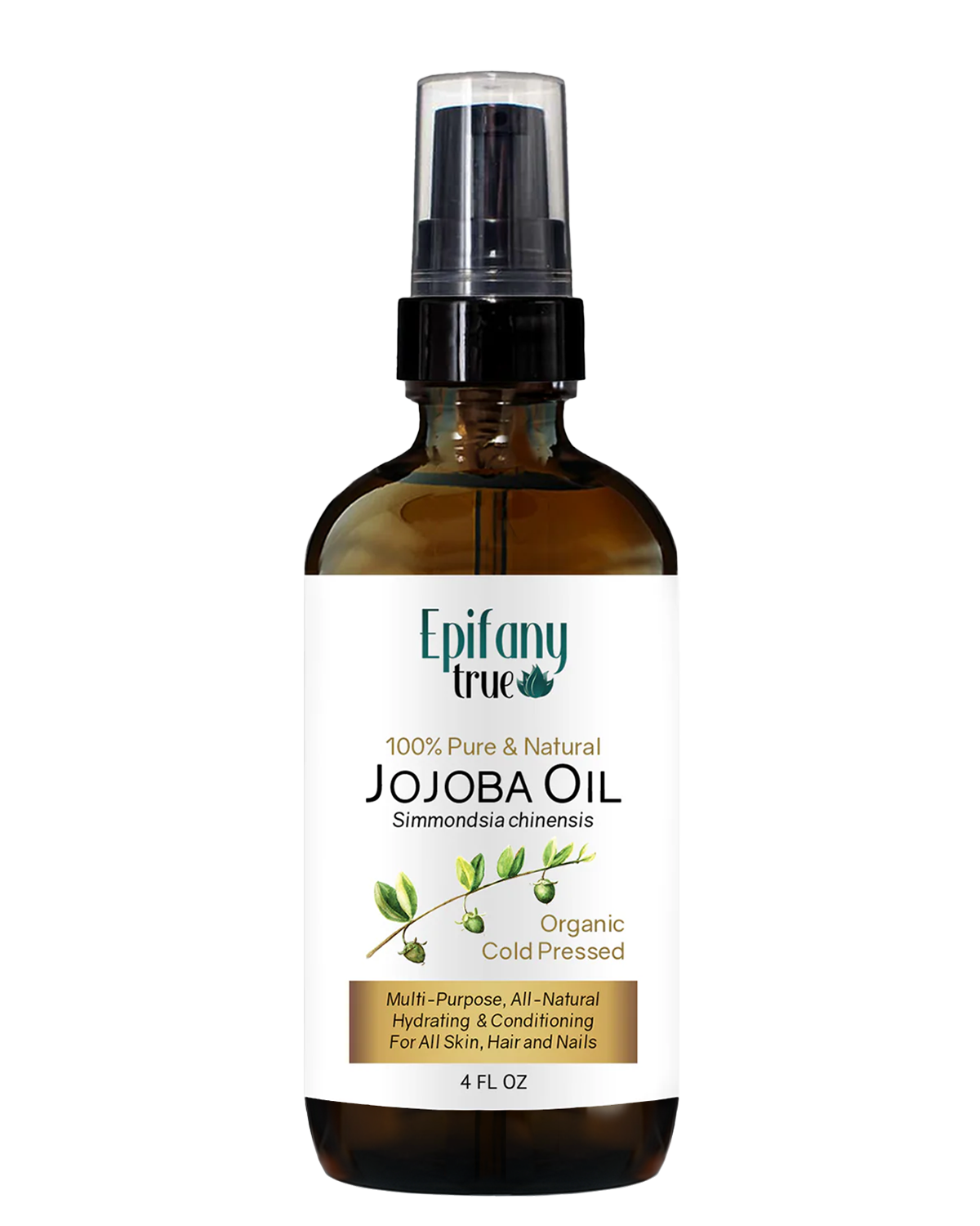 Organic Cold Pressed Jojoba Oil 4oz
