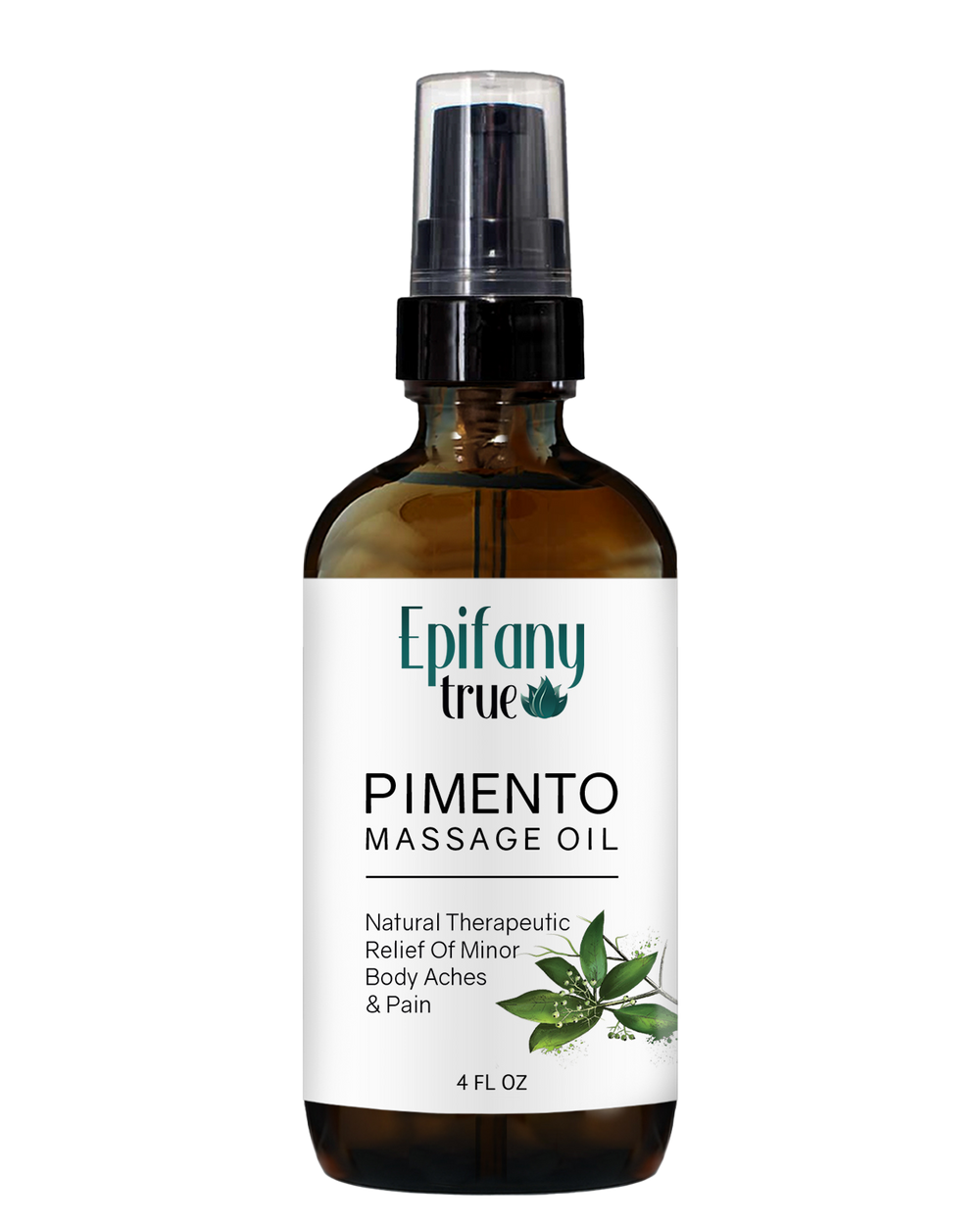 100% Natural Pimento Massage Oil 4oz