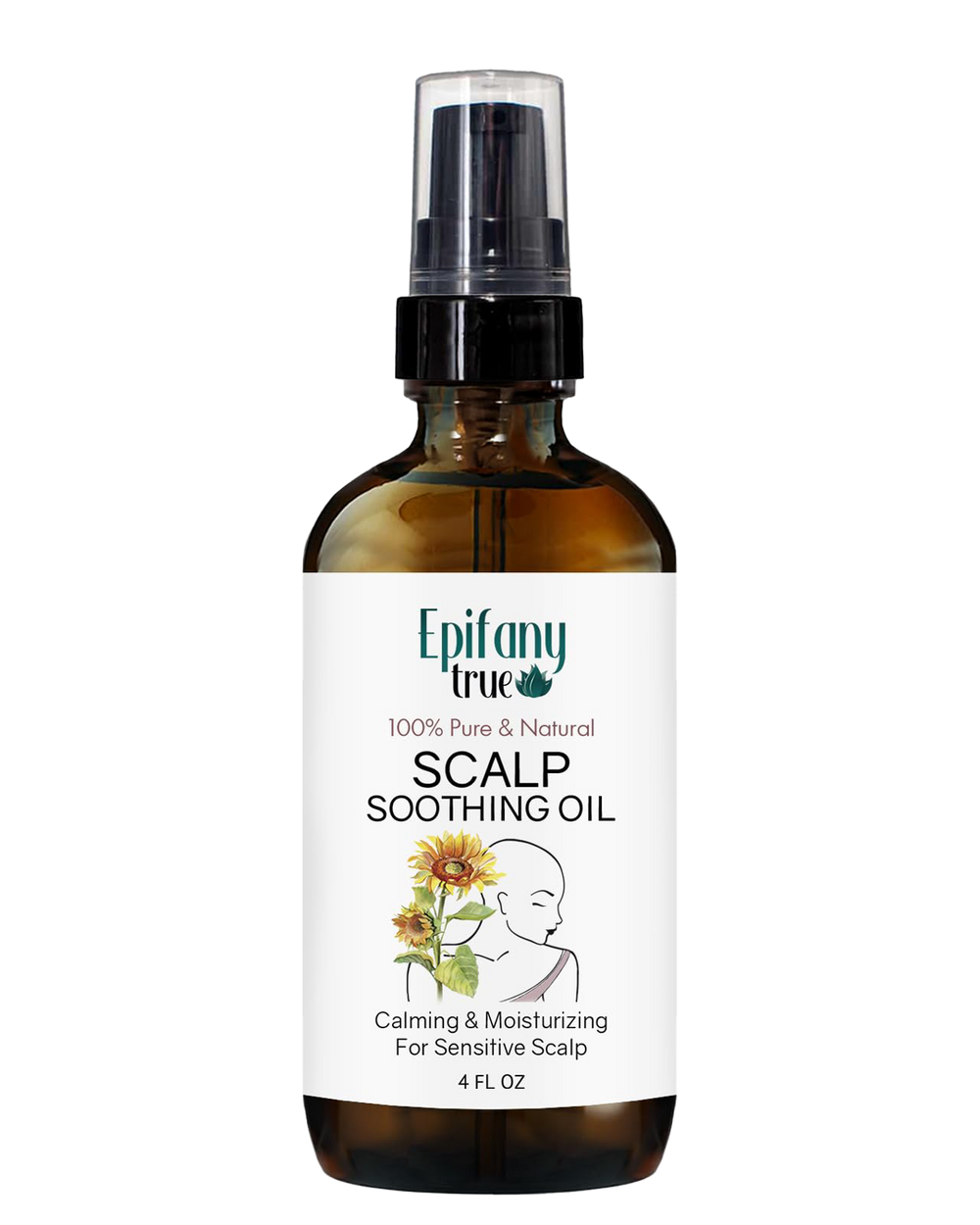 100% Pure & Natural Scalp Soothing Oil 4oz