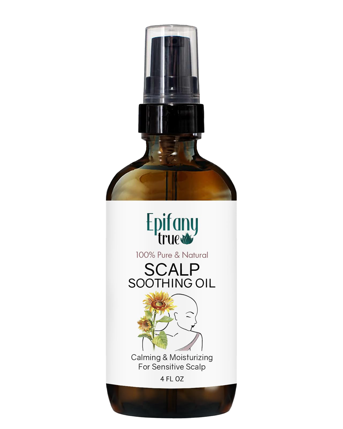 100% Pure & Natural Scalp Soothing Oil 4oz