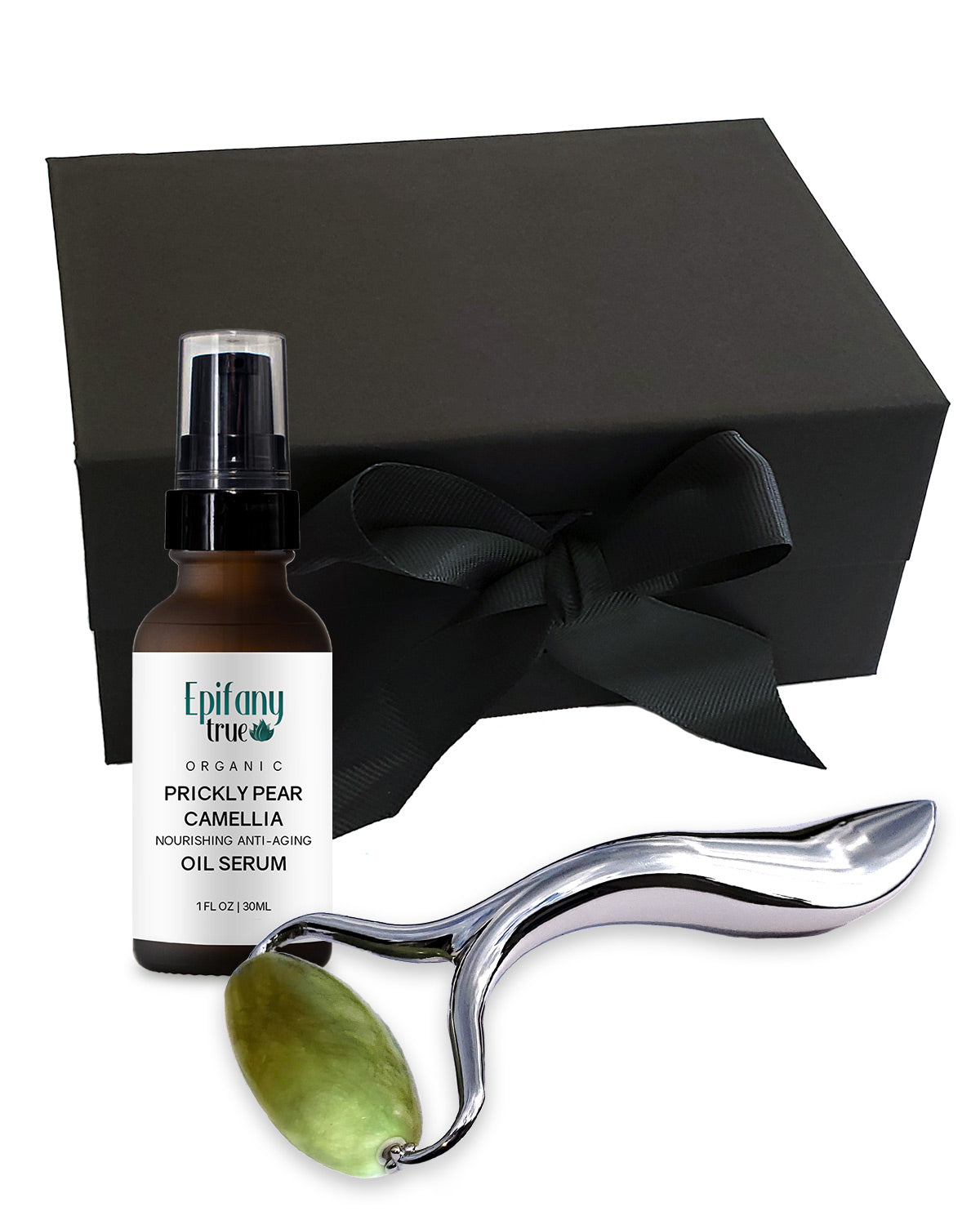 Epifany True Prickly Pear & Camellia Face Oil Serum and Natual Jade Roller Gift Set