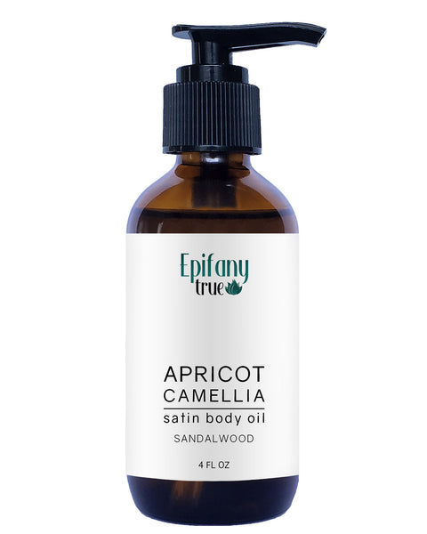 Apricot and Camellia Satin Body Oil 4oz | Epifany True